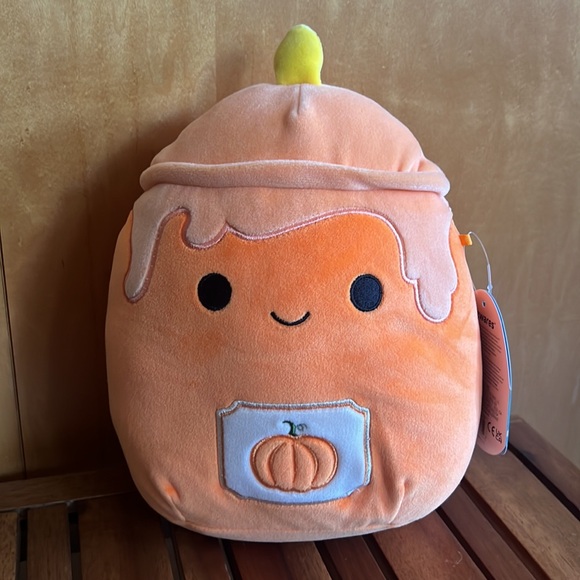 *CROSS LIST* NWT 8” Misha the Pumpkin Scented Candle Squishmallows Halloween - Picture 1 of 6
